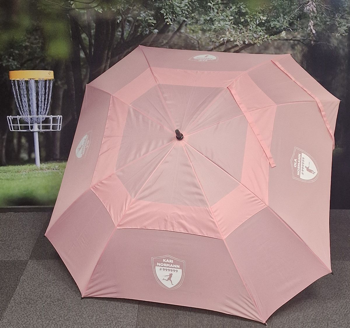 PARAPLY SQUARE MED EGET NAVN 4 SIDER