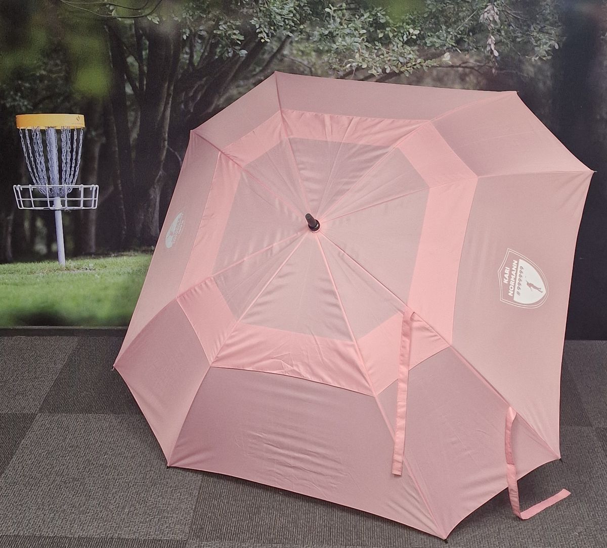 PARAPLY SQUARE MED EGET NAVN 2 SIDER