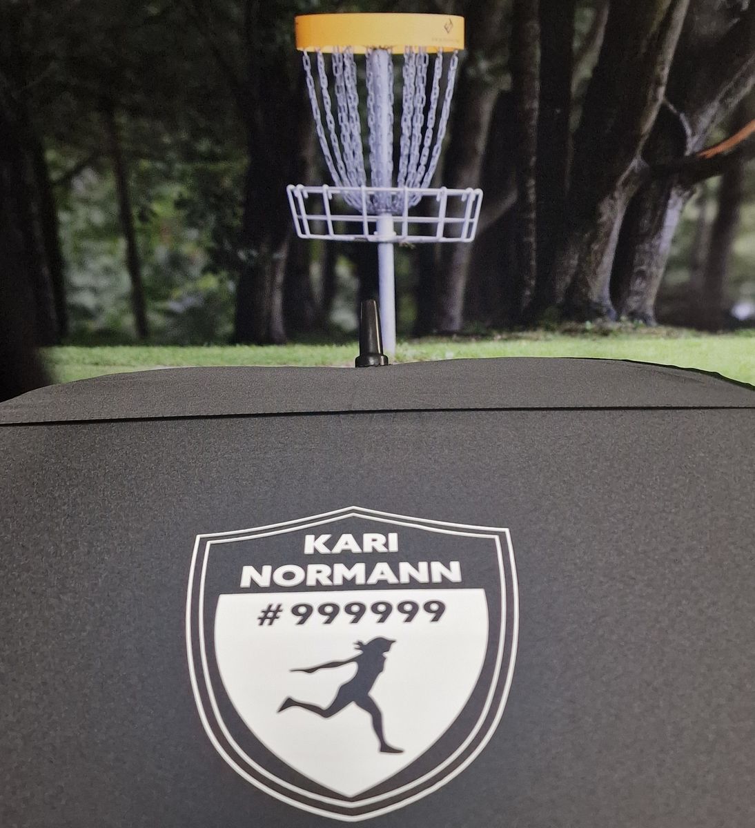 PARAPLY SQUARE MED EGET NAVN 2 SIDER