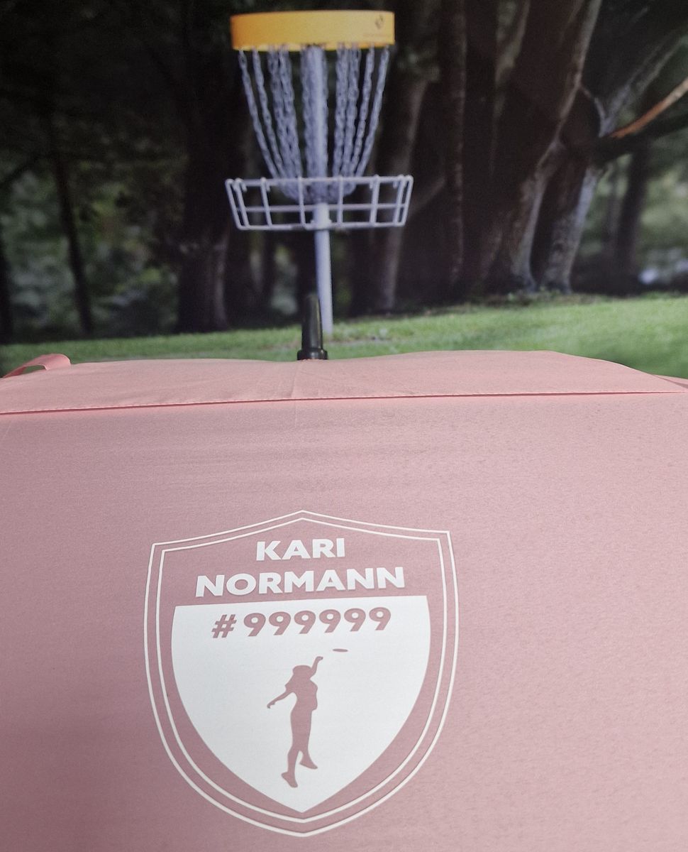 PARAPLY SQUARE MED EGET NAVN 2 SIDER