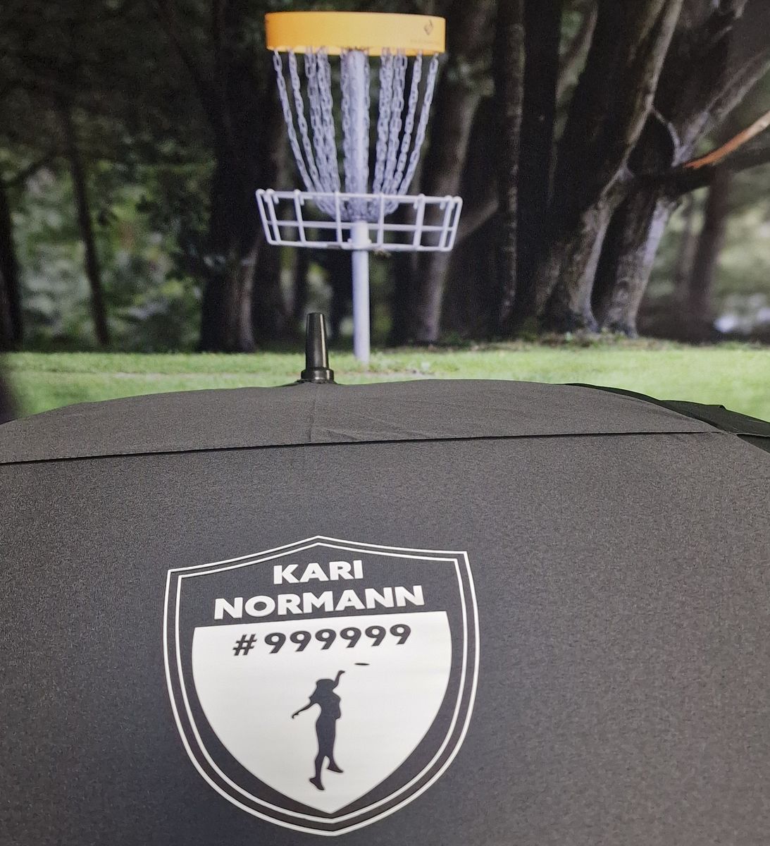 PARAPLY SQUARE MED EGET NAVN 4 SIDER